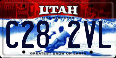 UT license plate C282VL