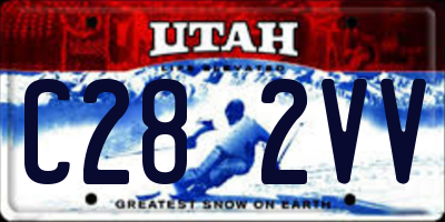 UT license plate C282VV