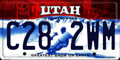 UT license plate C282WM