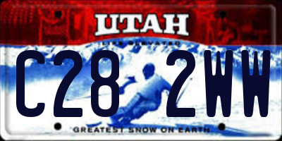 UT license plate C282WW