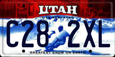 UT license plate C282XL