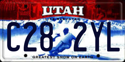 UT license plate C282YL