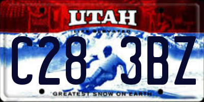 UT license plate C283BZ