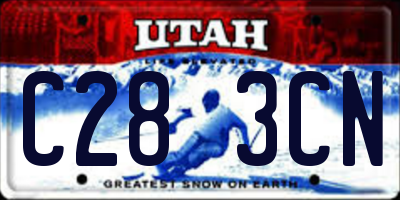 UT license plate C283CN