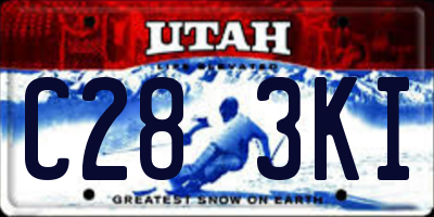 UT license plate C283KI