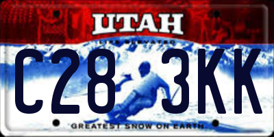 UT license plate C283KK