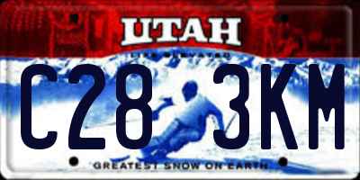 UT license plate C283KM