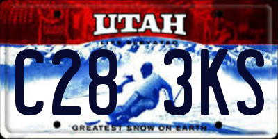 UT license plate C283KS