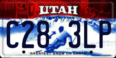 UT license plate C283LP