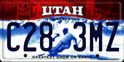 UT license plate C283MZ