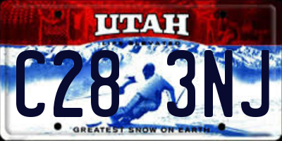 UT license plate C283NJ