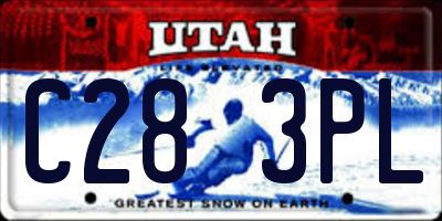 UT license plate C283PL