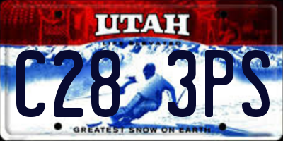 UT license plate C283PS