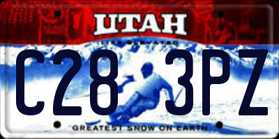 UT license plate C283PZ