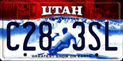 UT license plate C283SL