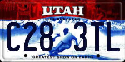 UT license plate C283TL