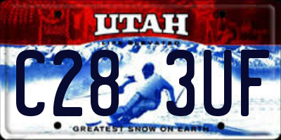 UT license plate C283UF
