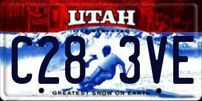 UT license plate C283VE