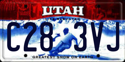 UT license plate C283VJ