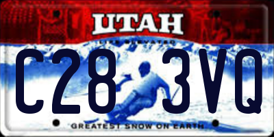 UT license plate C283VQ