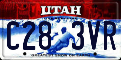 UT license plate C283VR