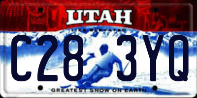 UT license plate C283YQ