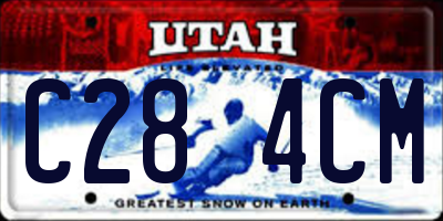 UT license plate C284CM