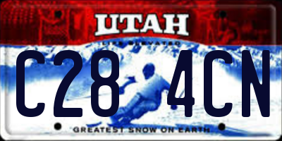 UT license plate C284CN