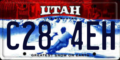 UT license plate C284EH