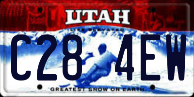 UT license plate C284EW