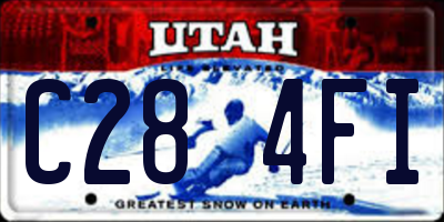 UT license plate C284FI
