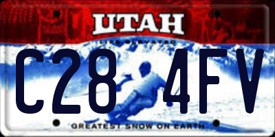 UT license plate C284FV