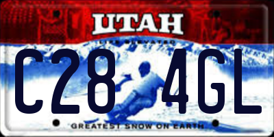 UT license plate C284GL