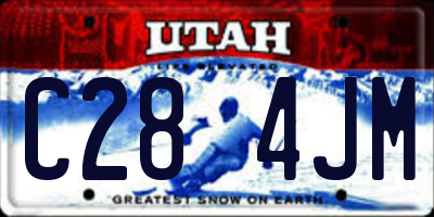 UT license plate C284JM