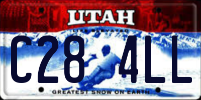 UT license plate C284LL