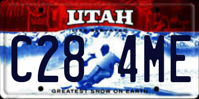 UT license plate C284ME