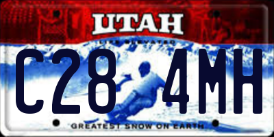 UT license plate C284MH
