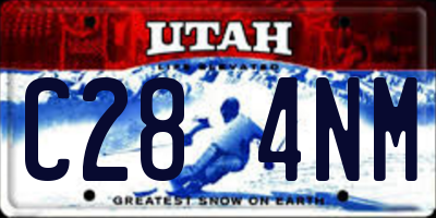 UT license plate C284NM