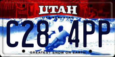 UT license plate C284PP