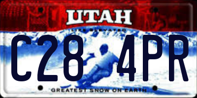 UT license plate C284PR