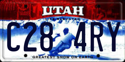 UT license plate C284RY
