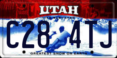 UT license plate C284TJ