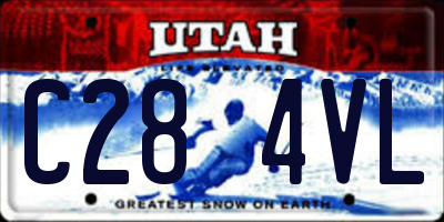 UT license plate C284VL