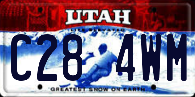 UT license plate C284WM