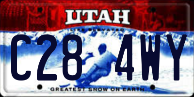 UT license plate C284WY
