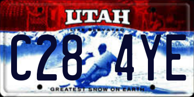 UT license plate C284YE