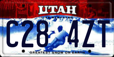 UT license plate C284ZT