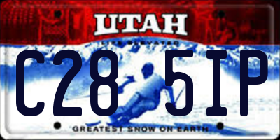 UT license plate C285IP