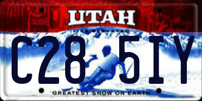 UT license plate C285IY