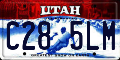 UT license plate C285LM